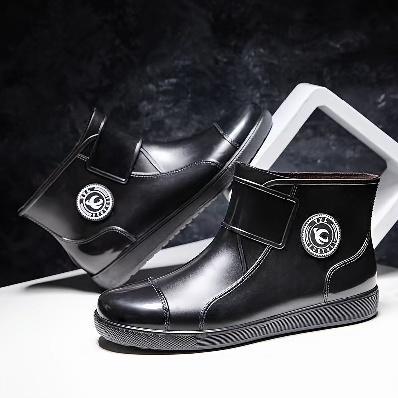 High Top Rain Boots Unisex Adjustable Buckle Comfy Non Slip