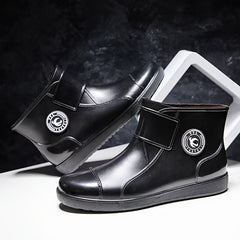 High Top Rain Boots Unisex Adjustable Buckle Comfy Non Slip