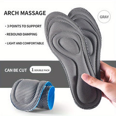 Memory Foam Insoles Antibacterial Massage Sport Insole Feet Orthopedic Shoe Sole