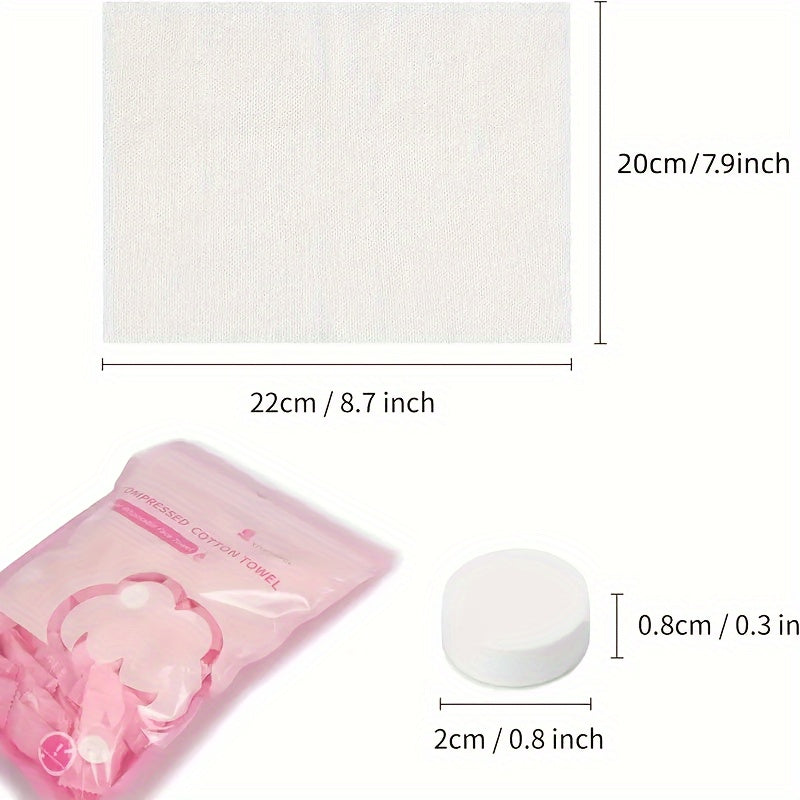 100pcs Mini Disposable Face Towel for Travel Camping Sports