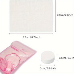 100pcs Mini Disposable Face Towel for Travel Camping Sports