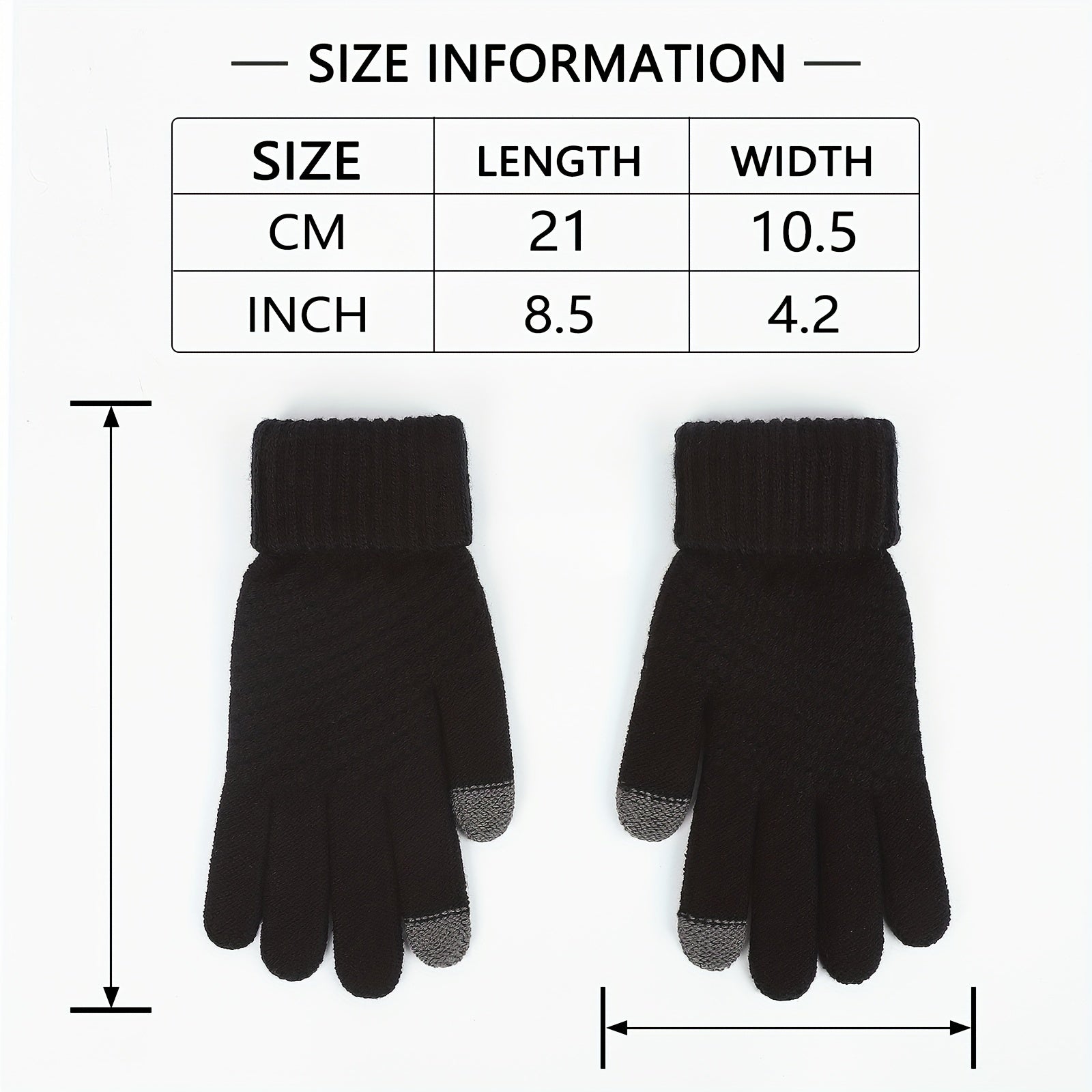Winter Warm Touchscreen Full Finger Gloves For Outdoor Activities