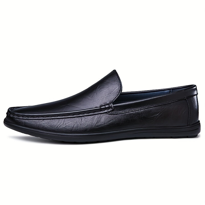 Men's Moc Toe Loafer Shoes Comfy Non slip Slip On Shoes