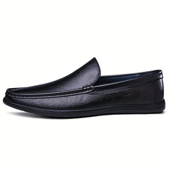 Men's Moc Toe Loafer Shoes Comfy Non slip Slip On Shoes