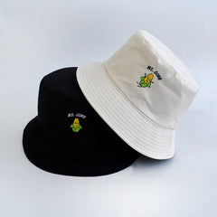 Vegetable Embroidery Fisherman Hat Women's Summer Outdoor Sunshade