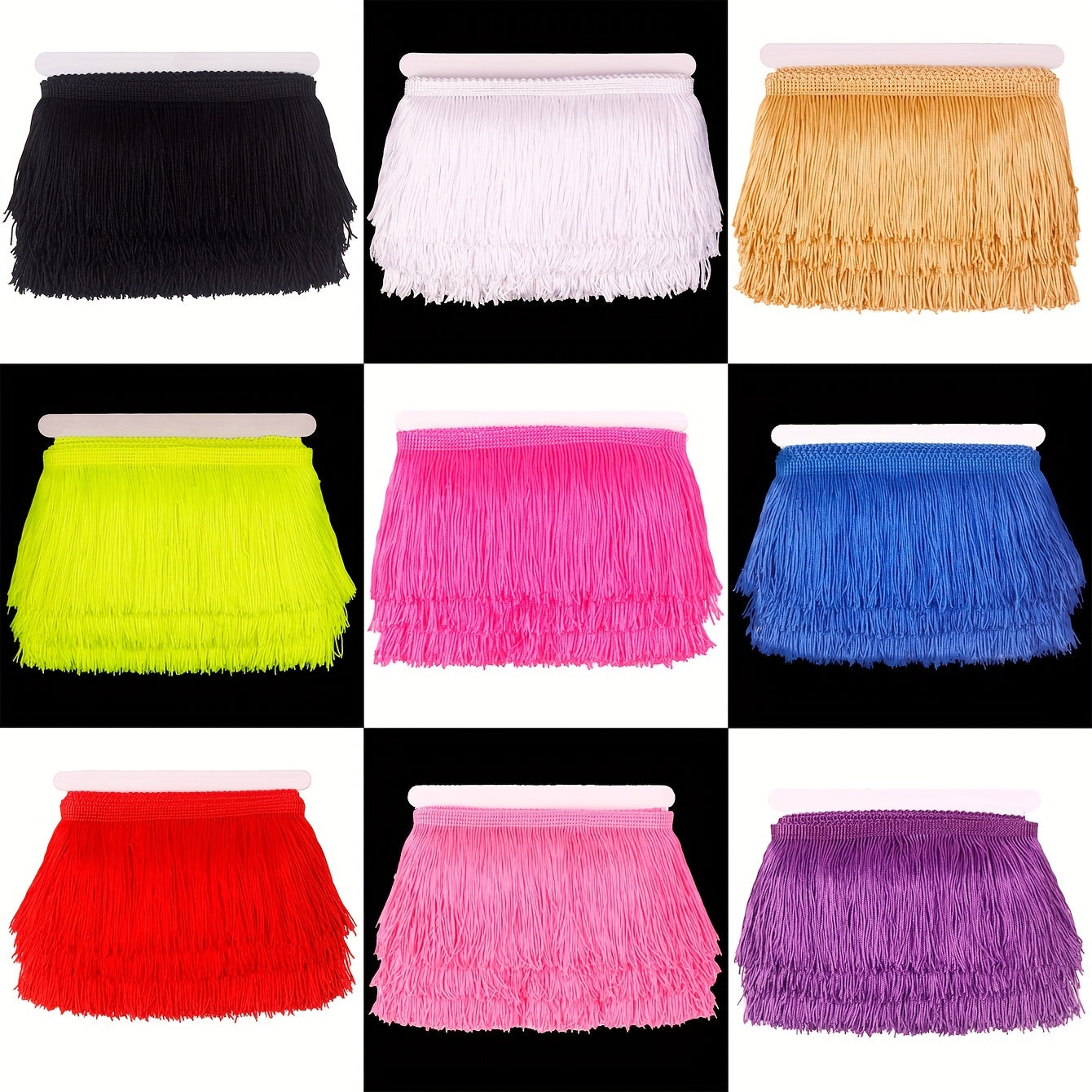 10 Yards 360 Inches Sewing Fringe Trim 4 Inch Wide Tassel