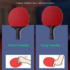 2pcs Beginner Table Tennis Rackets For Training