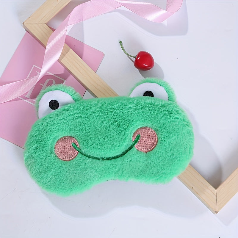 Cartoon Animal Eye Mask Soft Blackout Blindfold for Travel Rest Nap