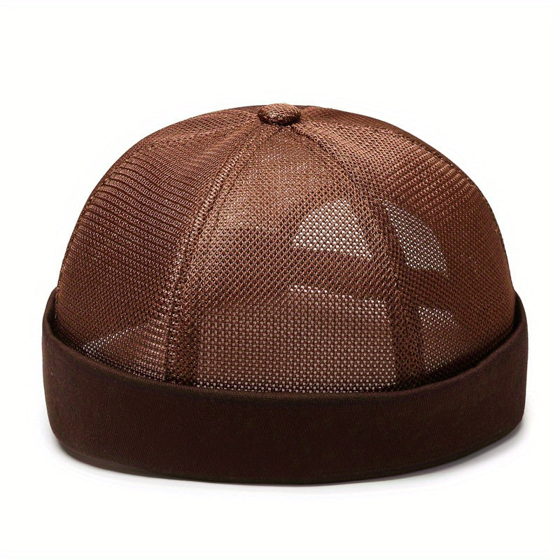 Breathable Mesh Brimless Hat for Men and Women