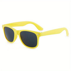 Square Sunglasses Rivet Decor Anti Glare UV400