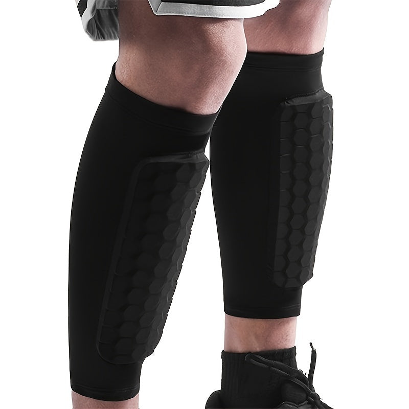 Soccer Shin Guard Shin Pads Honeycomb Pad Support Protector Size Up