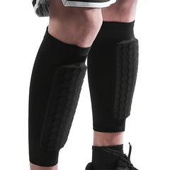 Soccer Shin Guard Shin Pads Honeycomb Pad Support Protector Size Up