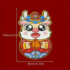 6pcs Spring Zodiac Cartoon 3D Red Envelope