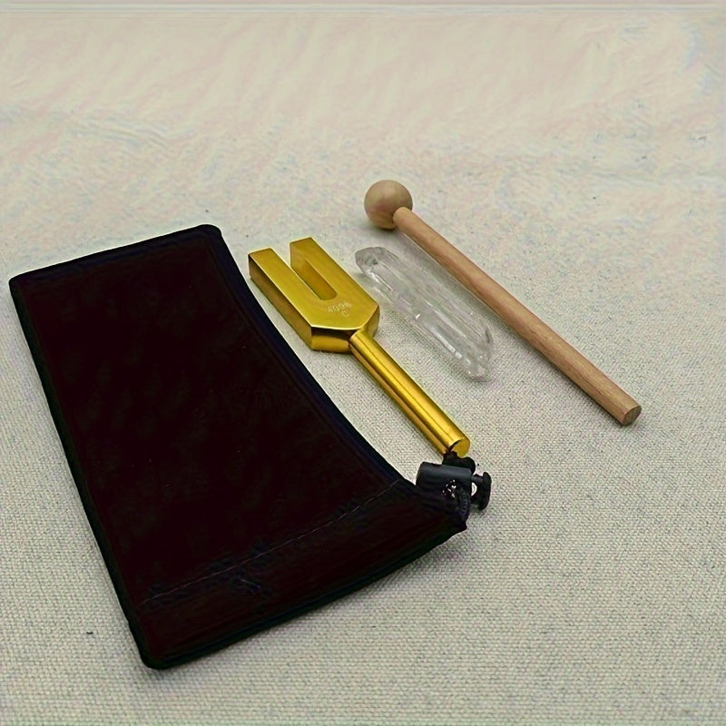 4096C High Freq Tuning Fork Alum Alloy w/ Hammer & Crystal