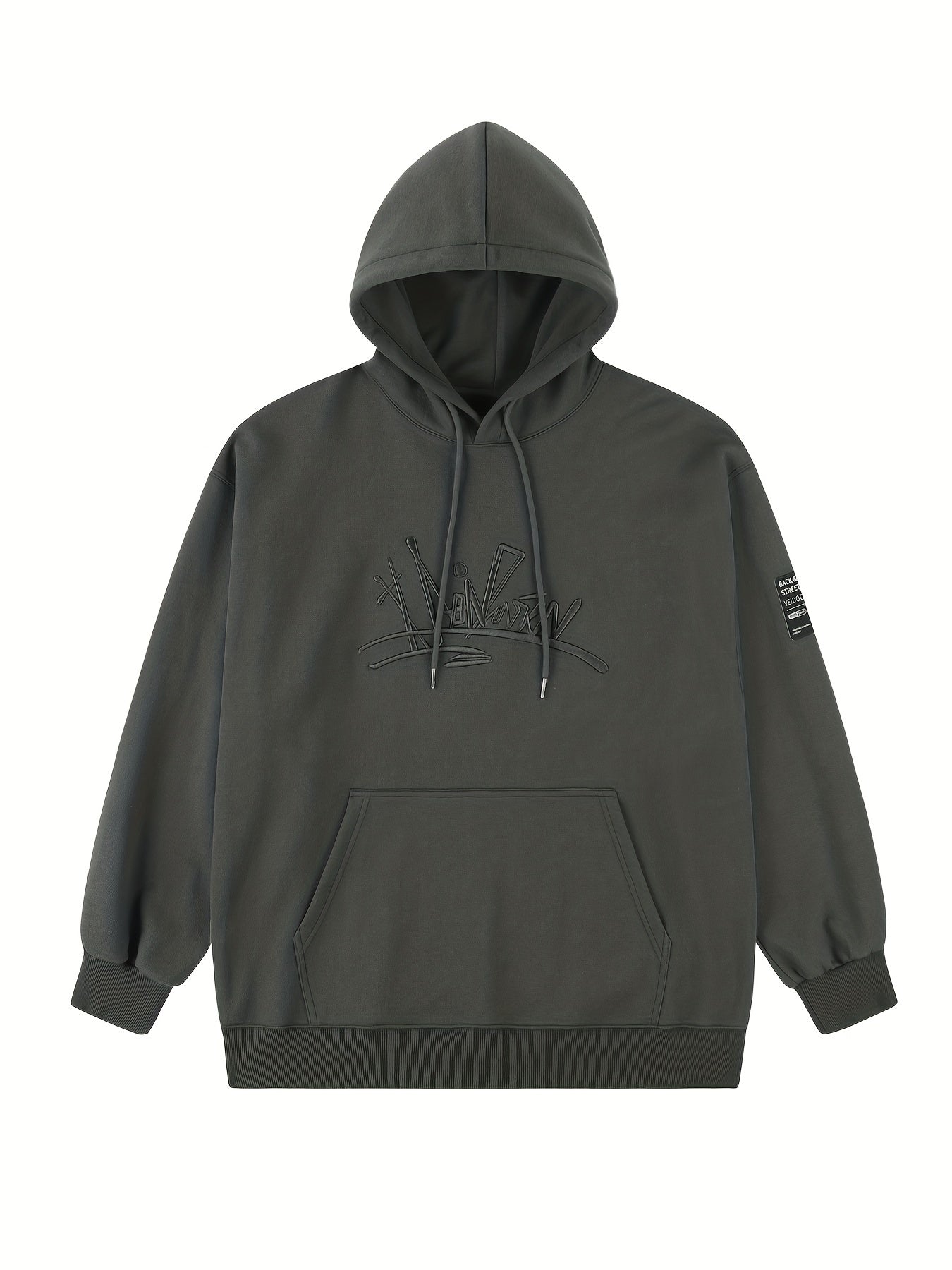 Men's Graphic Pullover Hoodie with Kangaroo Pocket