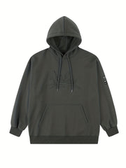 Men's Graphic Pullover Hoodie with Kangaroo Pocket