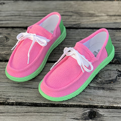 Non Slip Low Cut Skate Shoes Lightweight Canvas Sneakers