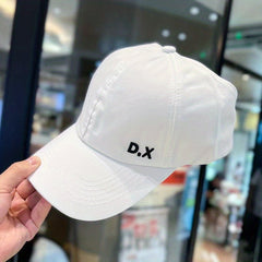 Backless Ponytail Baseball Cap Embroidery Adjustable Cotton Sun Hat