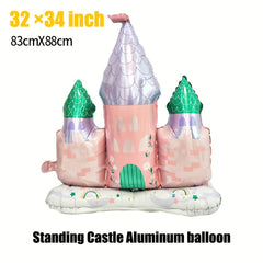 Large Castle Aluminum Balloon for Party Wedding Birthday Bridal Celebration