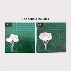 Heart Balloon Metal Cutting Dies Stencil for Scrapbook Embossing Craft DIY Album
