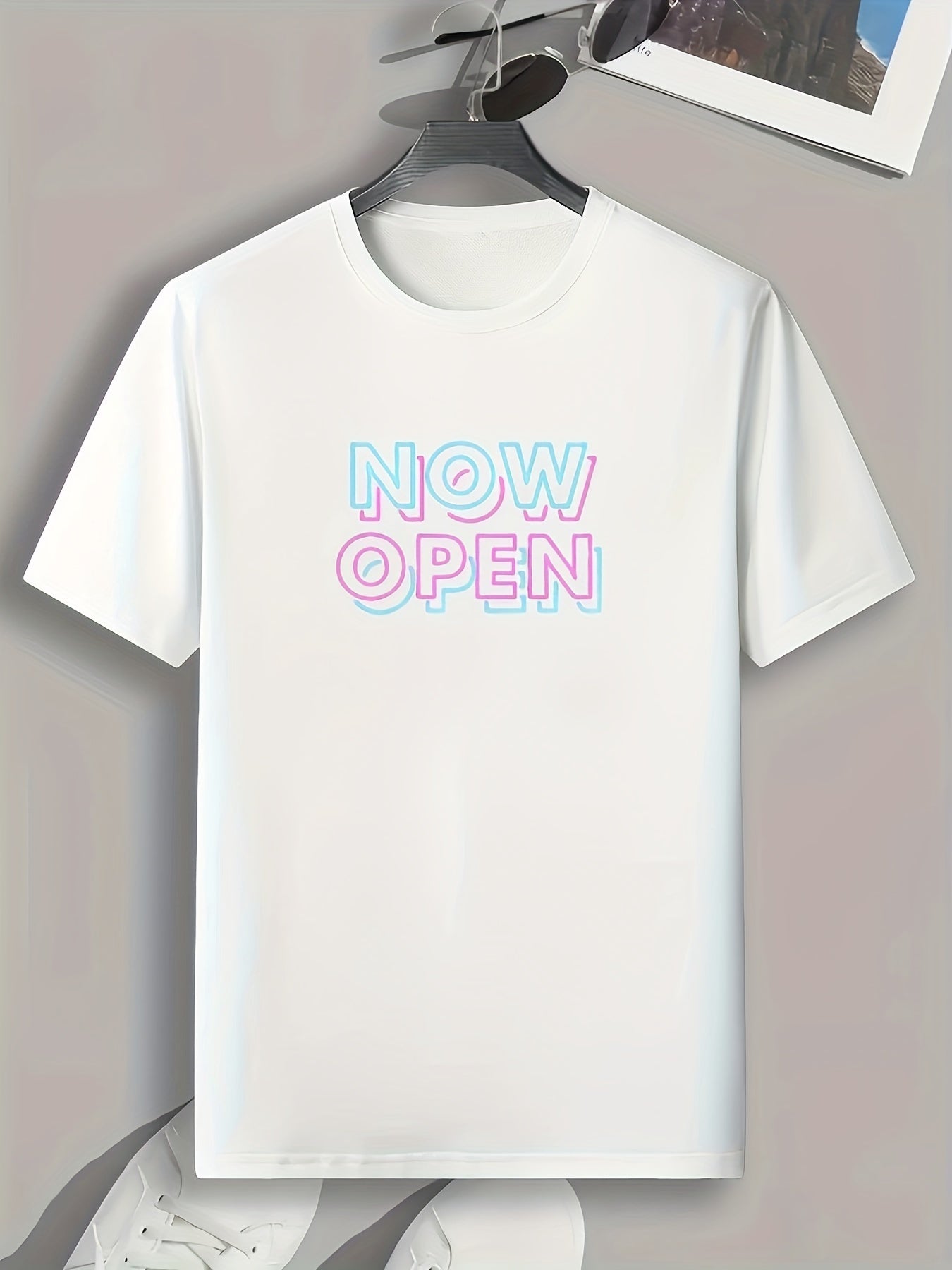 Graphic Print Men's Tee for Summer