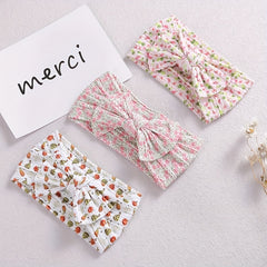 Baby Girls Floral Bowknot Headband Hair Accessories