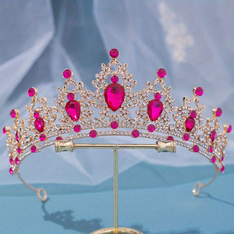 Kids Crown Tiara Rhinestone Hair Accessory for Princess Dress Party