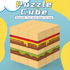 3x3 Hamburger Cube Puzzle Easy Brain Teaser Develops Hand Eye Coordination