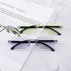 Anti Light Dual Focus Reading Glasses for Reading Books Newspapers