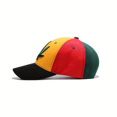 Embroidered Maple Leaf Hat Men's Hip Hop Baseball Cap