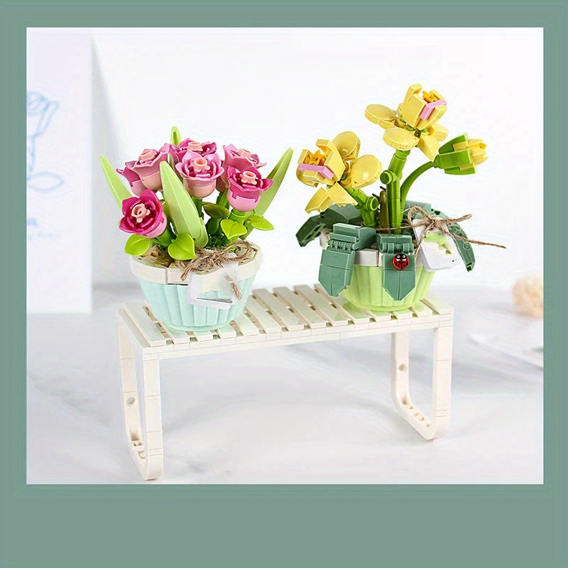 Bonsai Building Block Set for Office Bedroom Decor - Ideal Gift (14+)