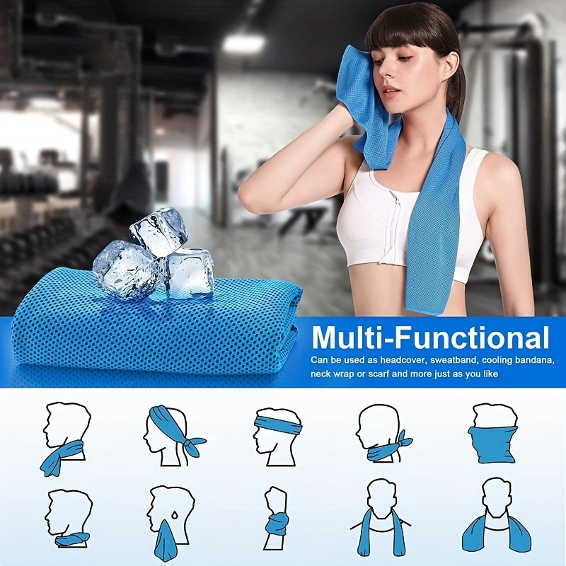 Cooling Towel Soft Breathable Microfiber Towel For Yoga Sport Running Gym