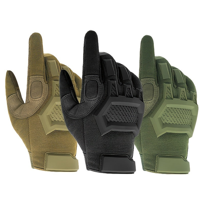 Men's Outdoor Training Touch Screen Vibration Absorption Gloves