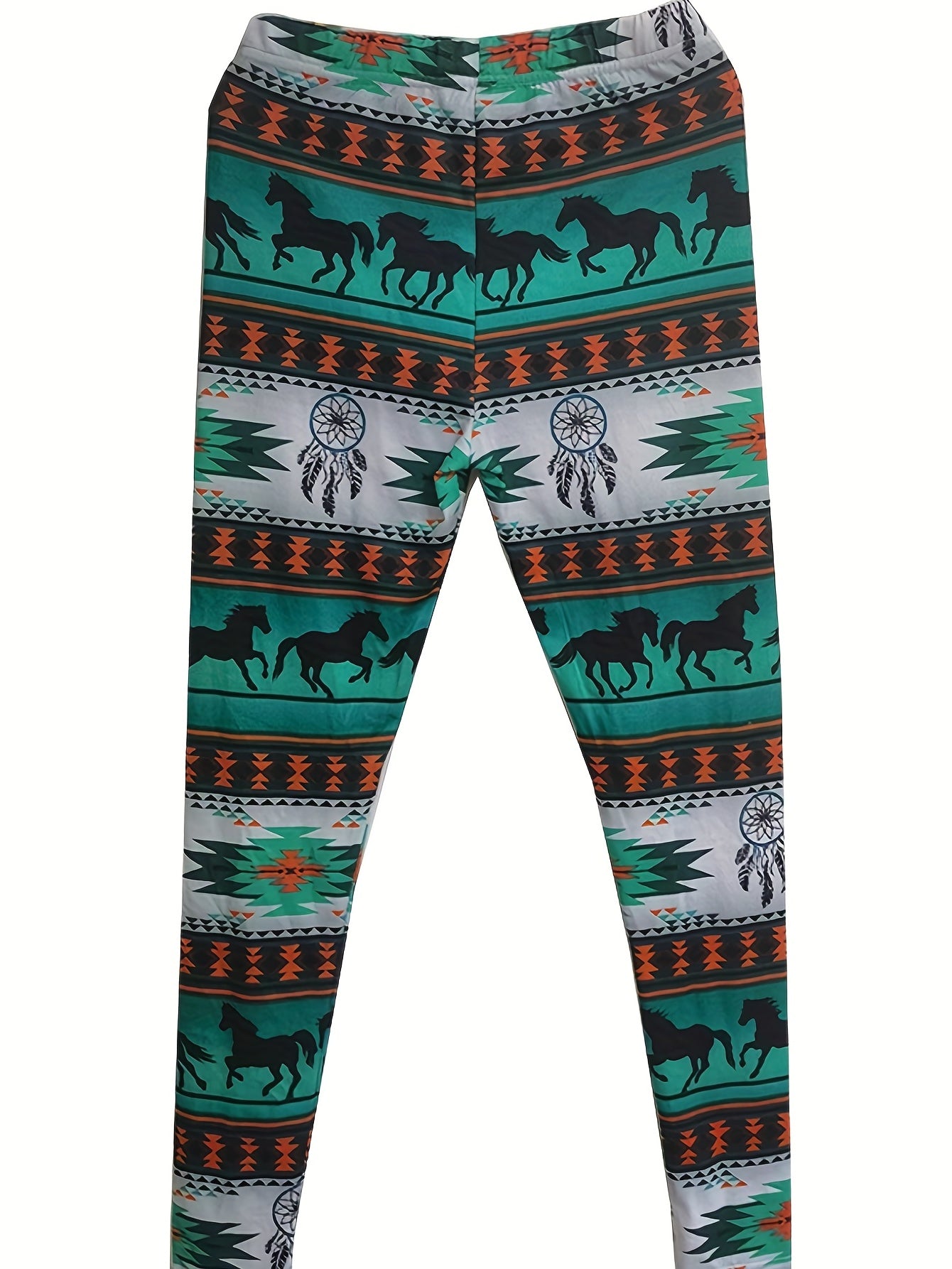 Boho High Waist Stretchy Leggings Graphic Print Skinny Leggings