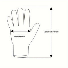 Nylon Adhesive Gloves with Anti Slip Plastic Dots for Work
