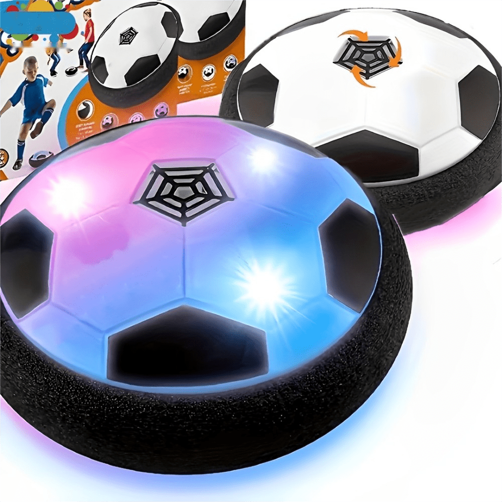 LED Floating Soccer Ball with Foam Barriers Indoor Outdoor Play