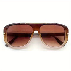 Men's Vintage Copper Electroplated Sunglasses with UV400 Protection