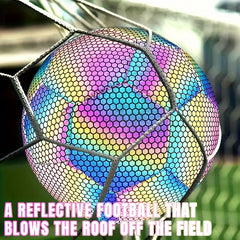 Reflective Standard Size 5 Soccer Ball for Competition and Training