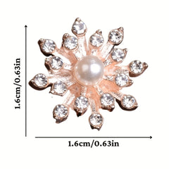10 Pcs Snowflake Bead Hairpin Necklace Bride Hairstyle Accessories