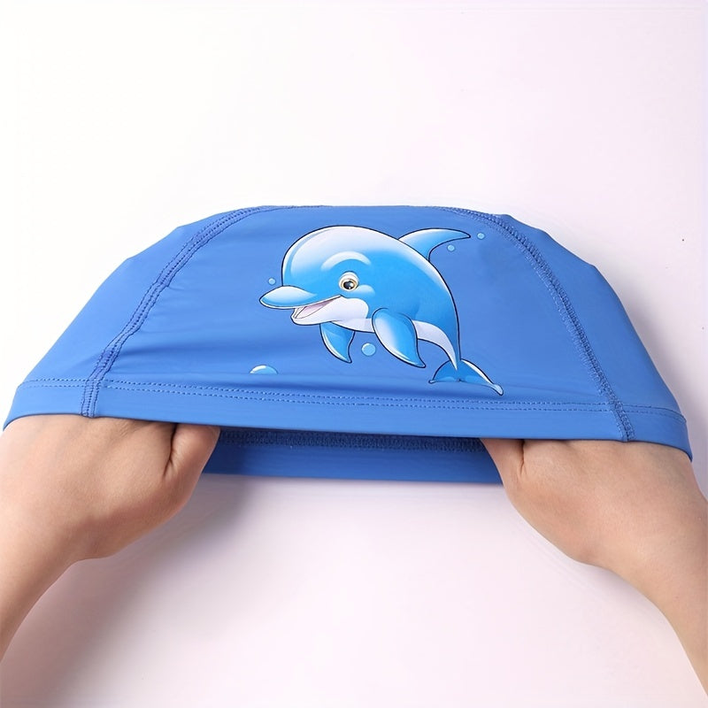 Waterproof Swimming Cap for Kids with Ear Protection