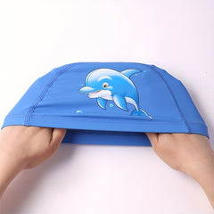 Waterproof Swimming Cap for Kids with Ear Protection