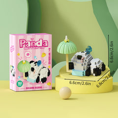 Panda Animal Model Building Blocks Set - DIY Construction Toy