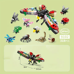 Insect Series Toy Building Blocks Butterfly Model Gift Set