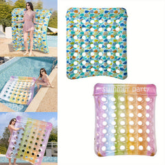 Double Hole Inflatable Floating Bed with Cushions Water Sports Equipment