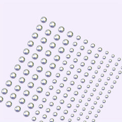 144 Pcs Purple Face Stickers Jewelry Pearl Stickers Face Makeup