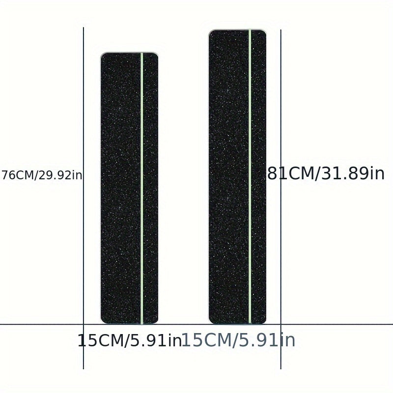 10pcs Anti Slip Traction Treads w/ Glow In The Dark Stripe - Grip Tape
