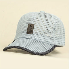 Patched Full Net Baseball Cap Lightweight Outdoor Sunshade Mesh Hat
