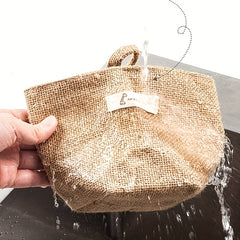 Cotton Linen Flower Pot Small Hemp Bag Hanging Bag Storage Organizer