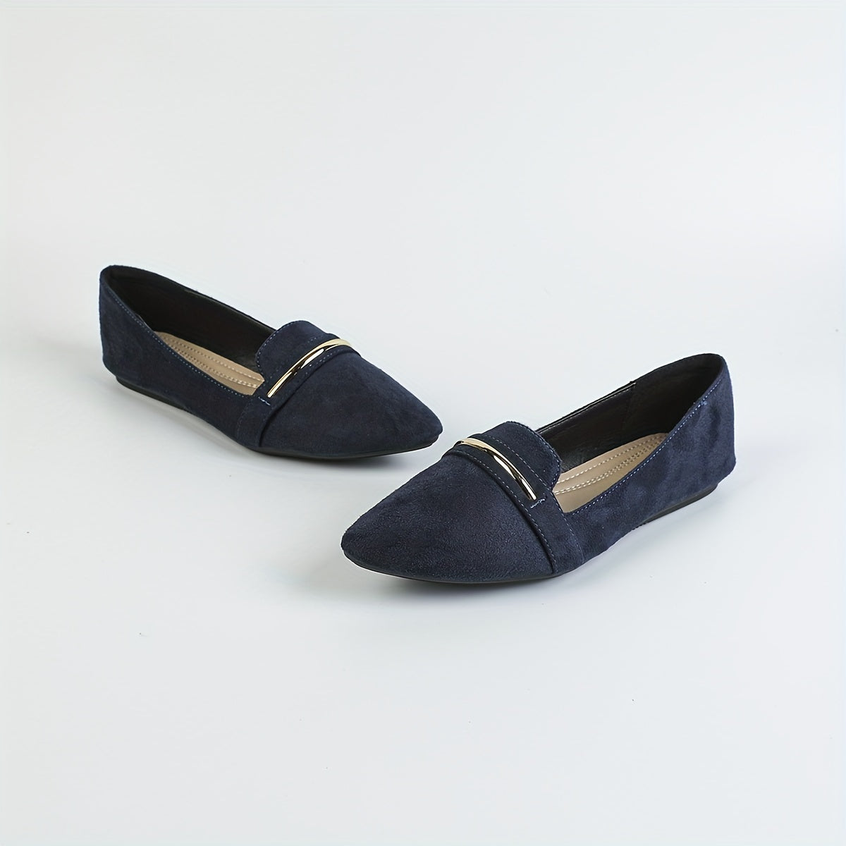 Women's Pointed Toe Ballet Flats Casual Slip On Shoes