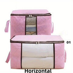 Large Capacity Zipper Storage Box Clothes Container